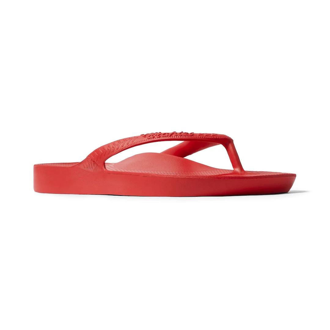 Arch Support Flip Flops - Classic - Chili Red