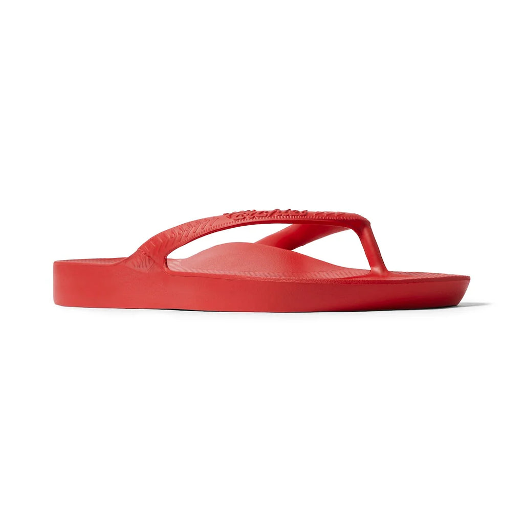 Arch Support Flip Flops - Classic - Chili Red