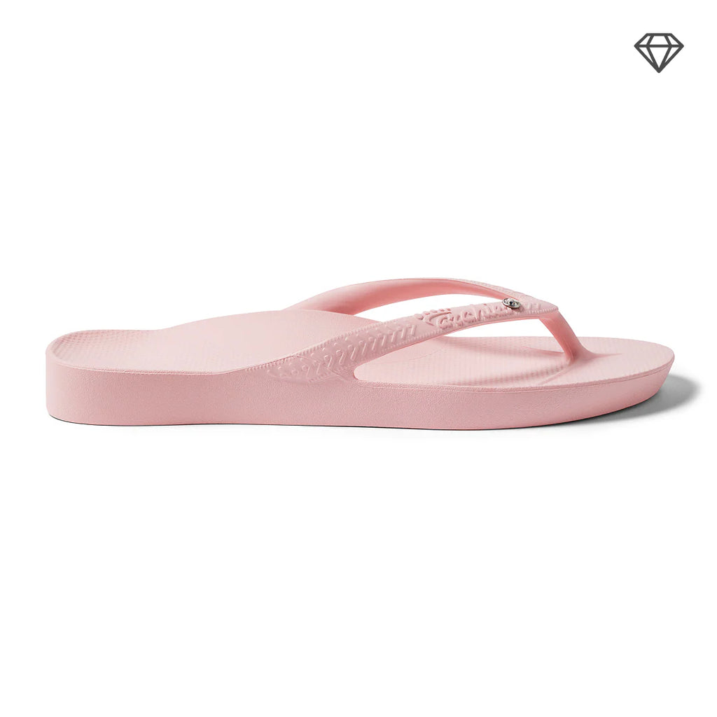 Arch Support Flip Flops - Classic - Crystal Pink