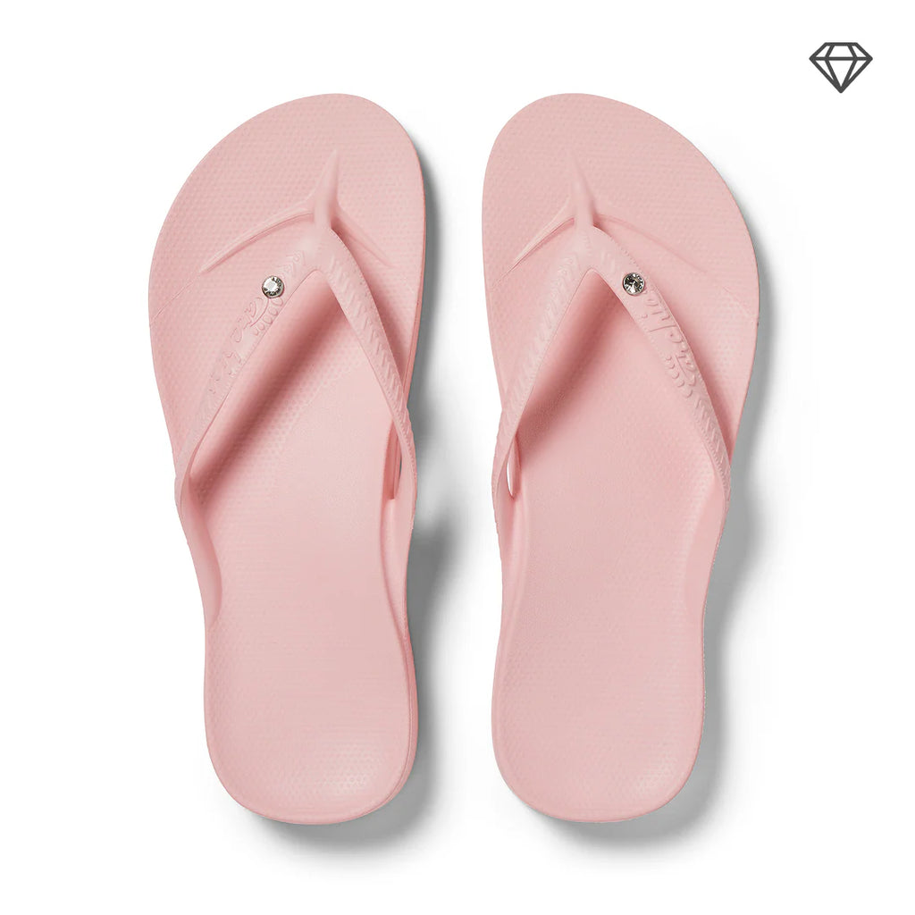 Arch Support Flip Flops - Classic - Crystal Pink