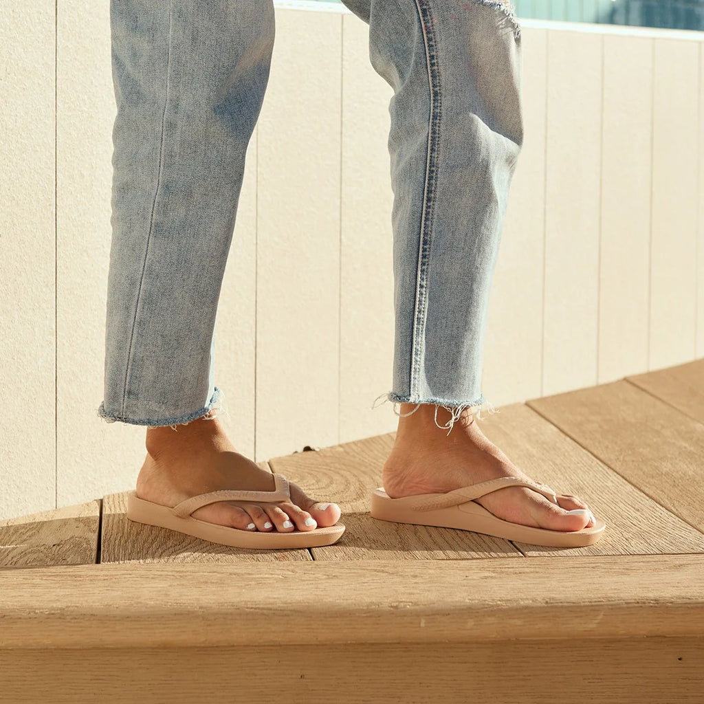 Arch Support Flip Flops - Classic - Tan